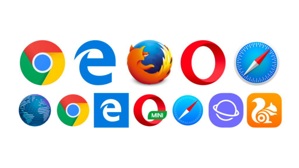 browser comparison 2025 logos side by side