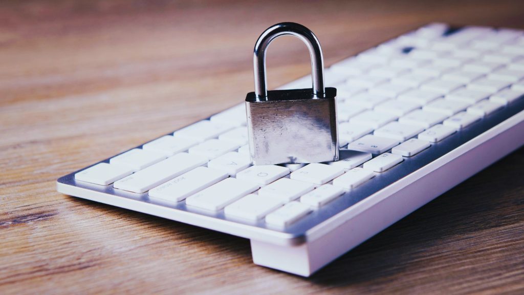 Legal protection and privacy lock on keyboard