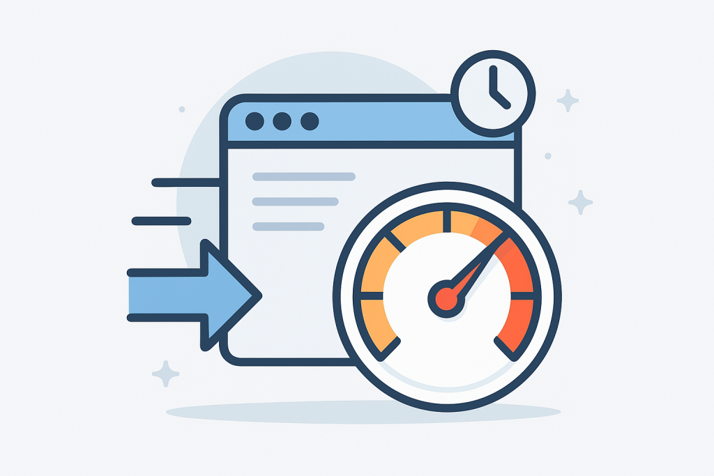 Illustration of browser speed and performance